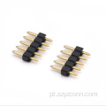 Cabeçalho de pino de 2,54 mm em linha única reta 5P
